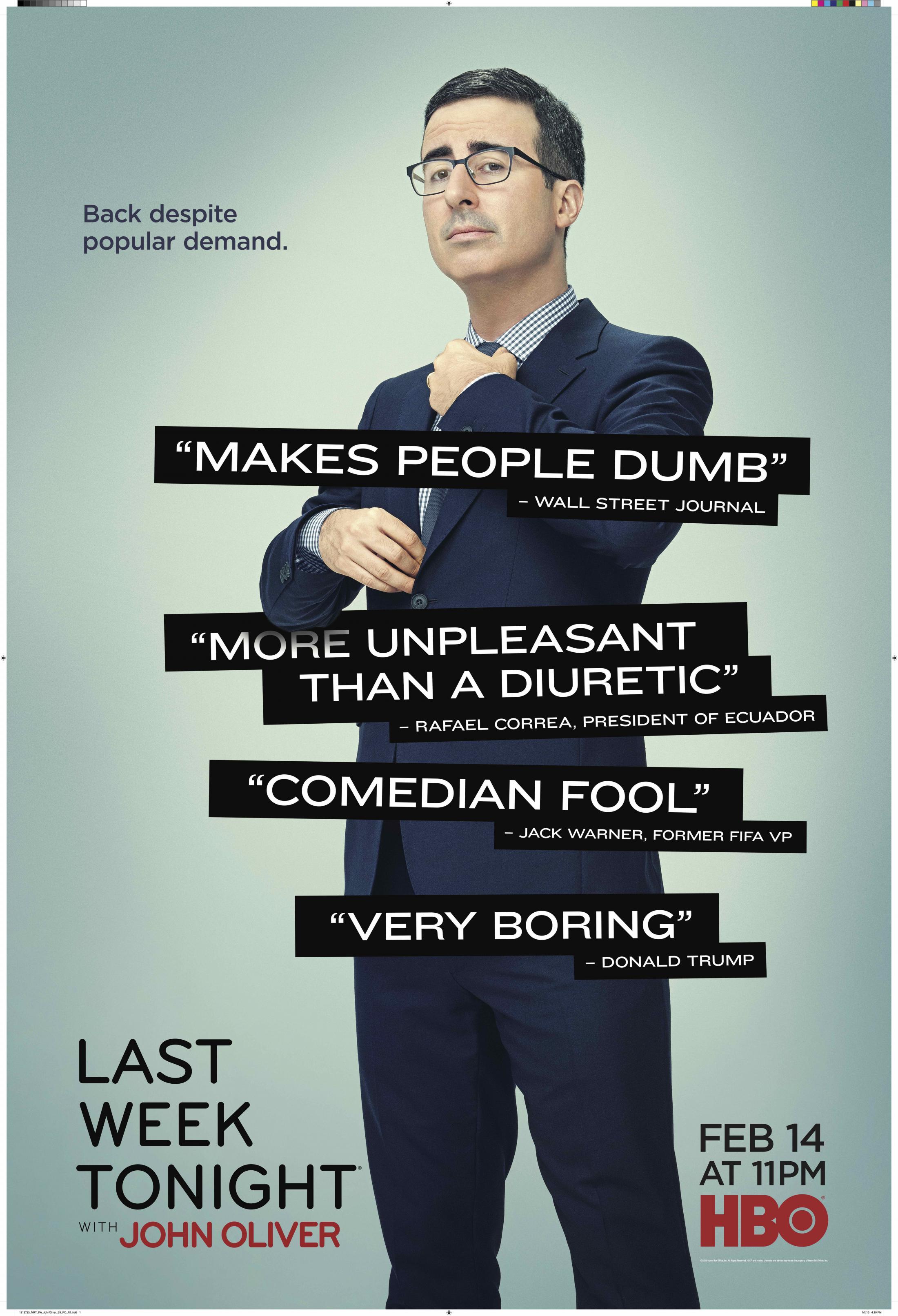 HBO - Last Week Tonight - Last Week Tonight Season 3 Promo | Clios