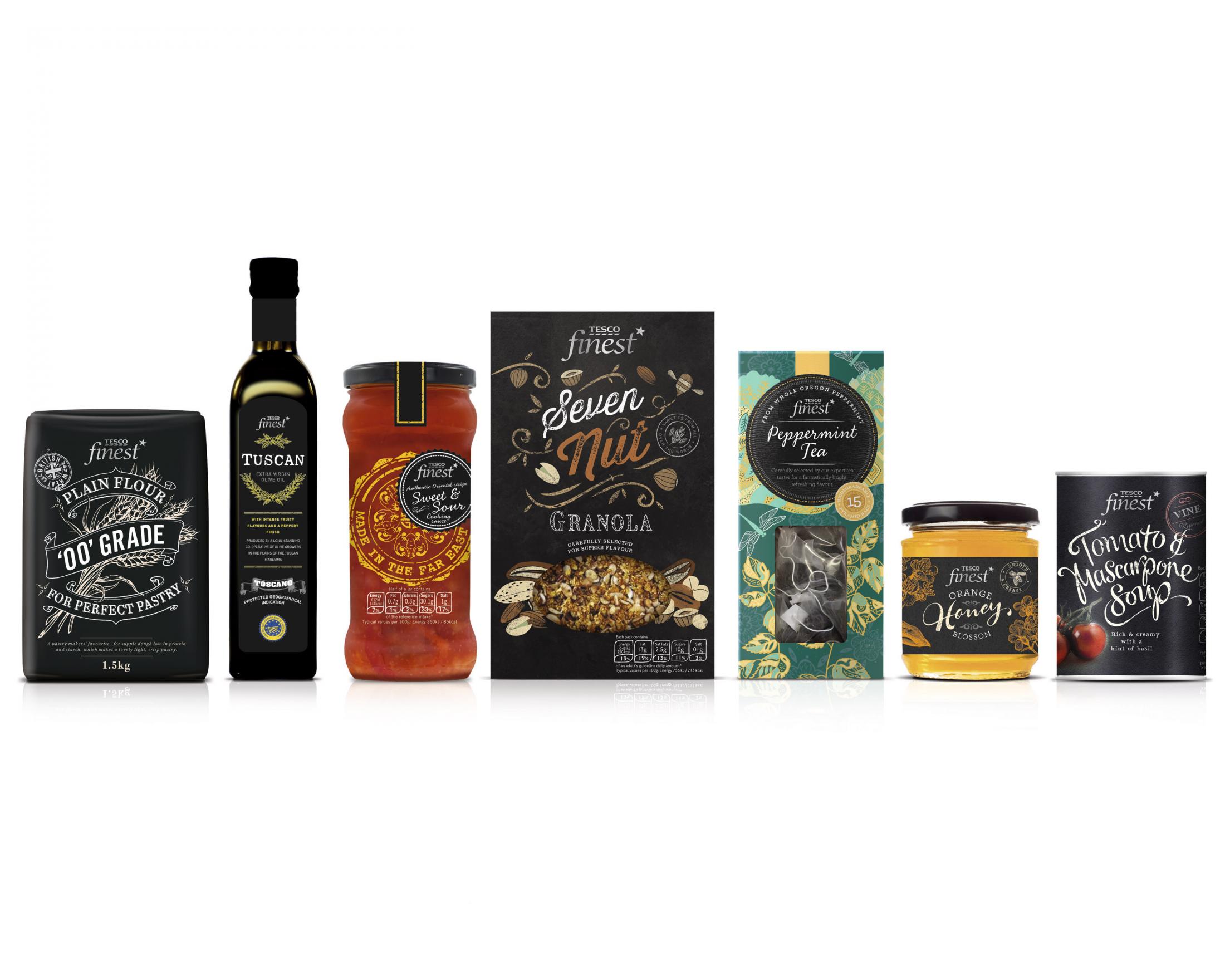 tesco finest grocery rebrand clios