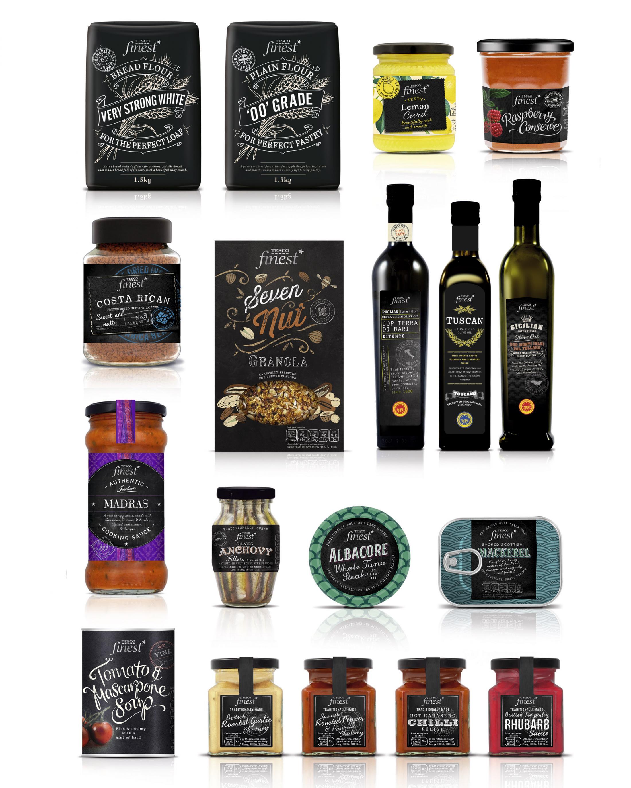 tesco finest grocery rebrand clios