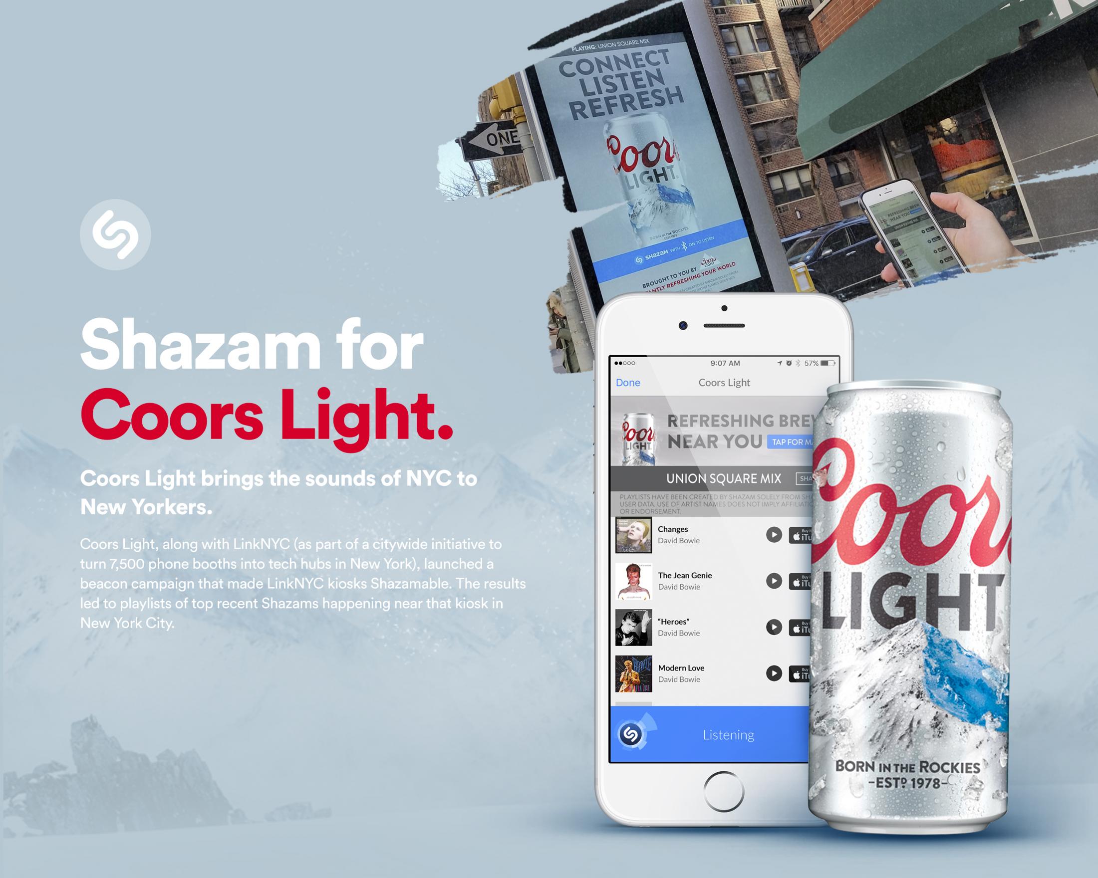 Thumbnail for Shazam & Coors Light - LinkNYC