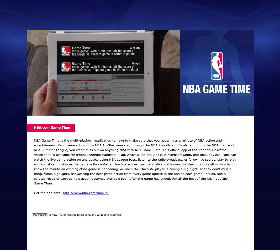 Thumbnail for NBA Game Time