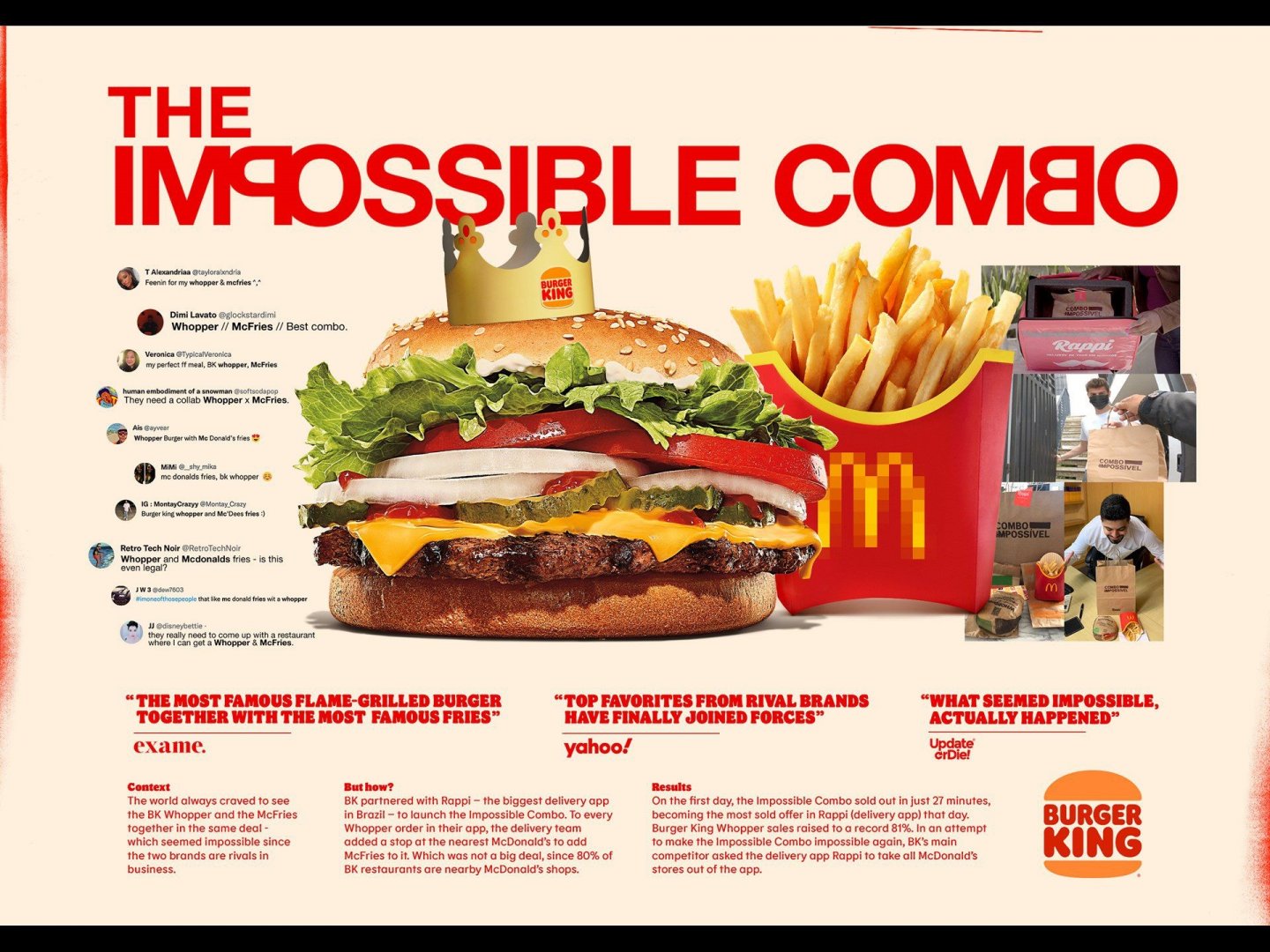 Burger King The Impossible Combo Clios