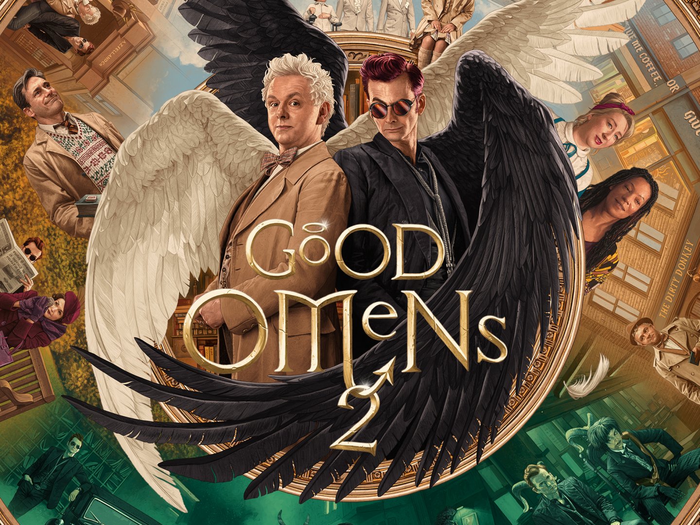 Good Omens Season 2 Key Art Craft Fresco Illustration   Thumbnail